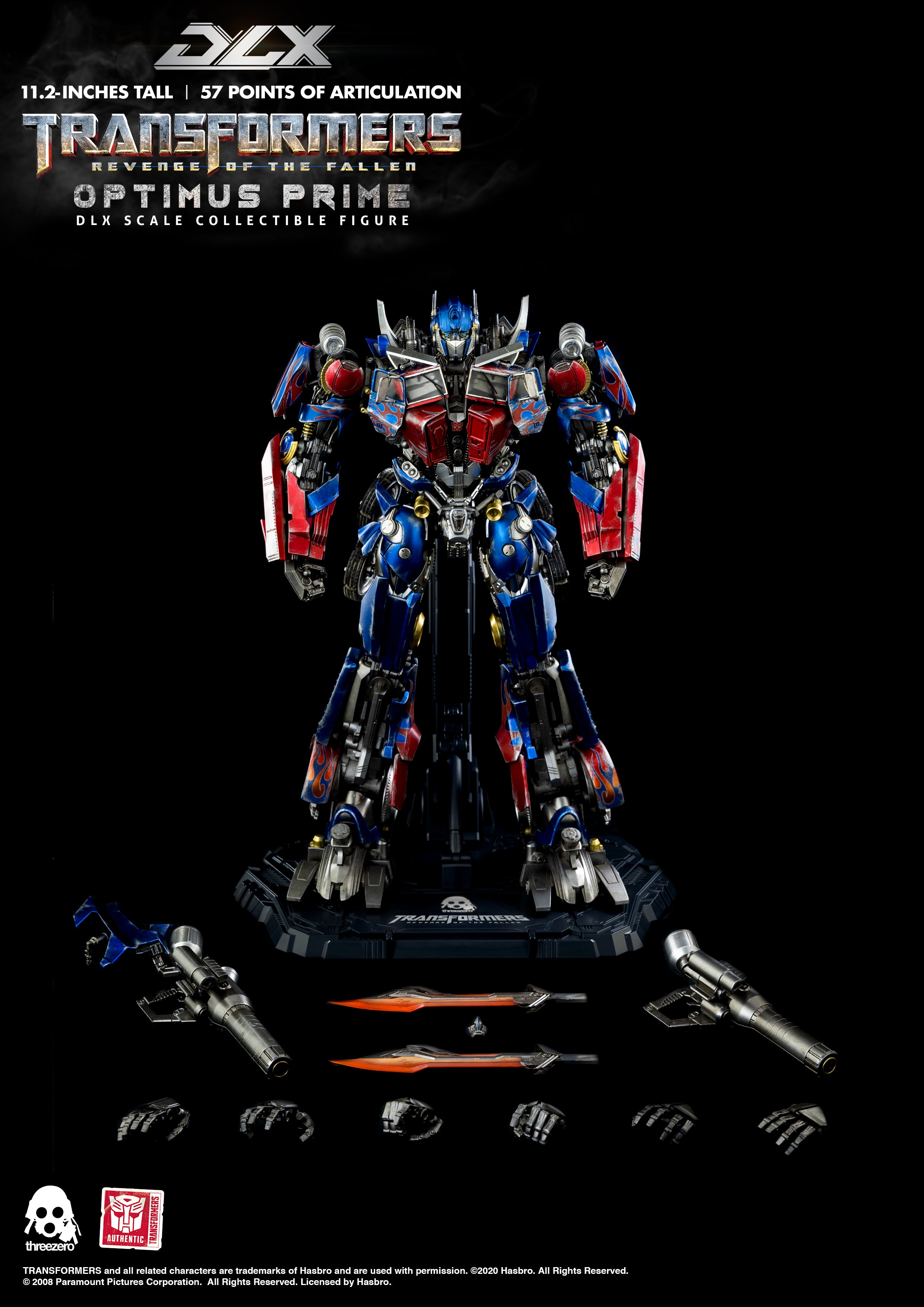 オプティマス　プライム　dlx three zero Threezero - Transformers Revenge of the Fallen - DLX Optimus Prime