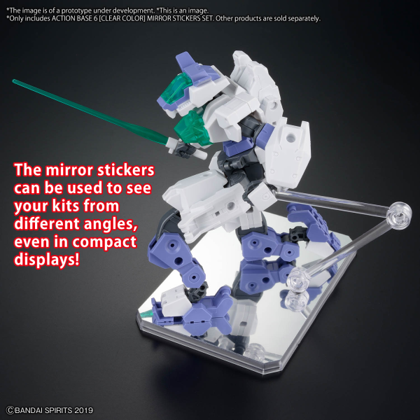 Load image into Gallery viewer, Bandai - Action Base - 6 (Clear) Mirror Sticker Set
