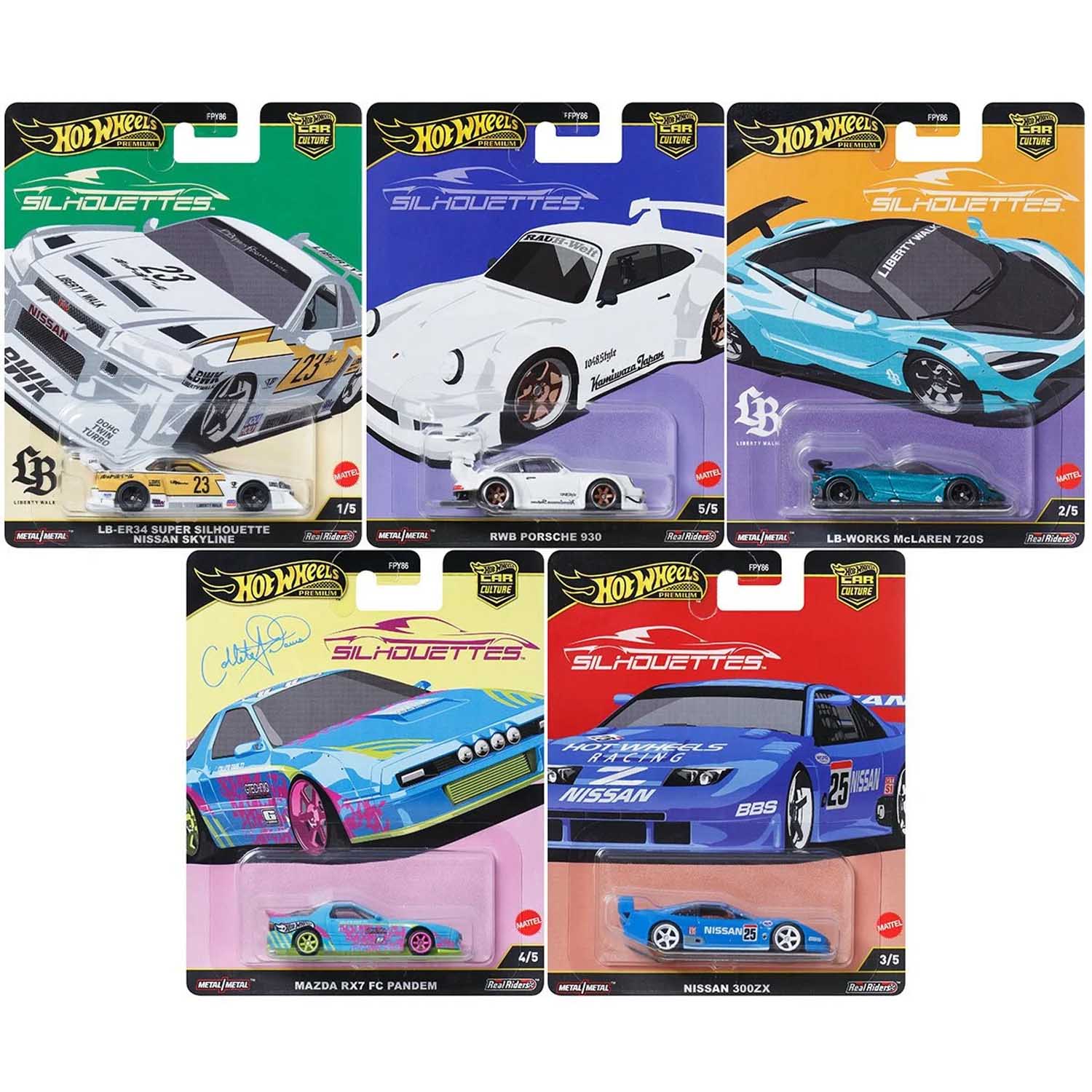 Hot Wheels Silhouettes シルエット RWB付き 2018 Hot Wheels Premium Silhouettes RWB PORSCHE 930 Car Culture