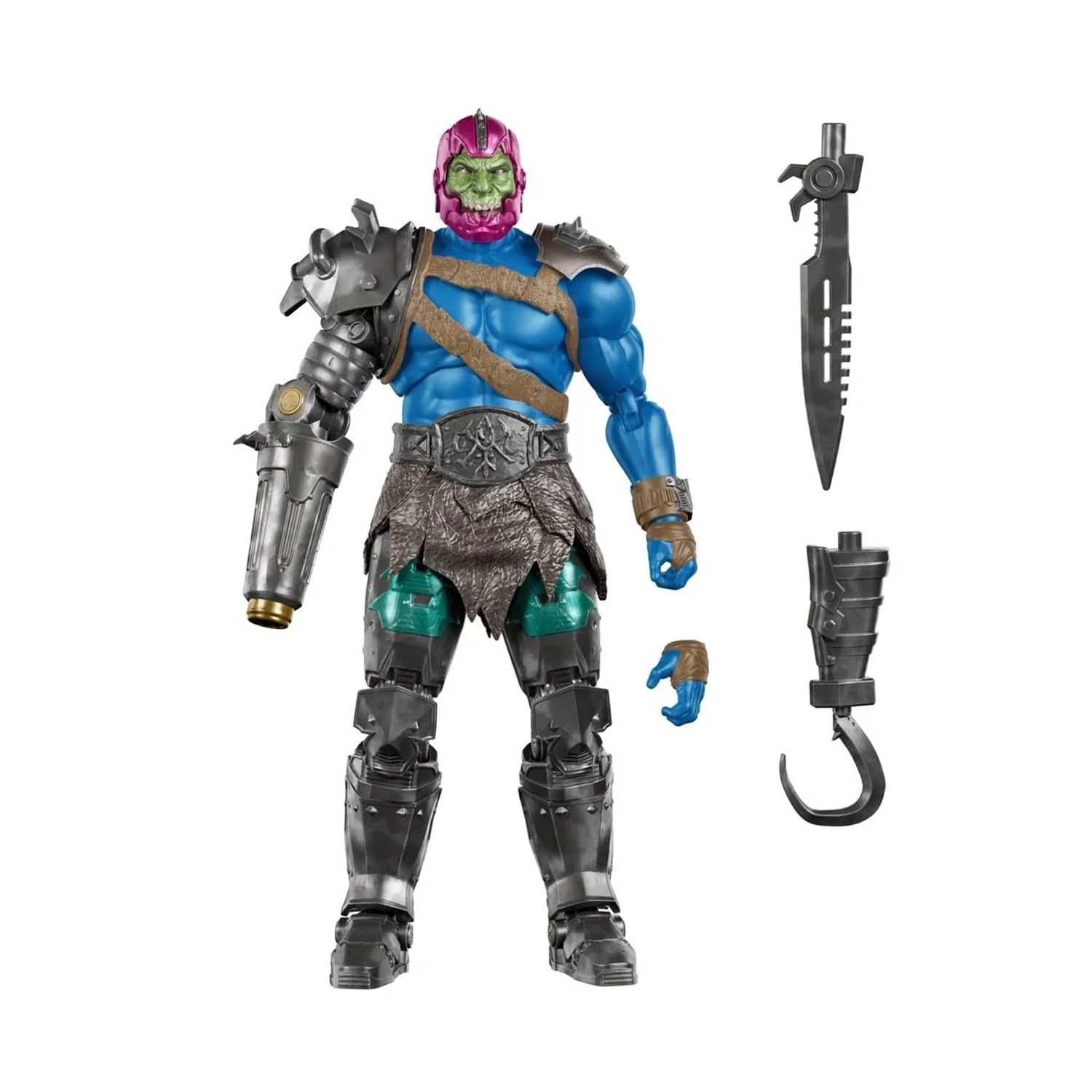 マスターズ&オブ・ザ・ユニバースPCSTrap Jaw スタチュー フィギュア Masters of the Universe Chronicles - Trap-Jaw – Ages Three and Up