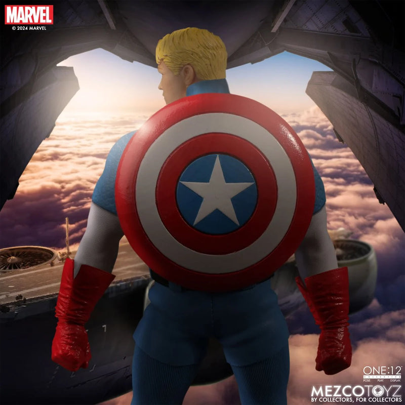 Load image into Gallery viewer, Mezco Toyz - One 12 Captain America (Silver Age Edition)
