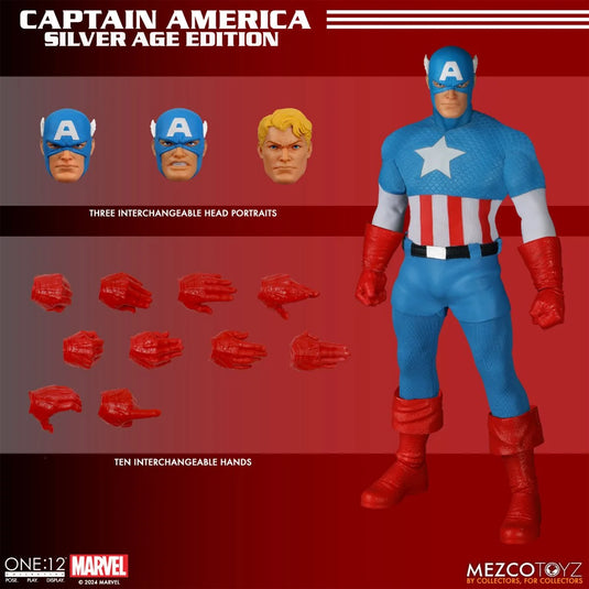 Mezco Toyz - One 12 Captain America (Silver Age Edition)