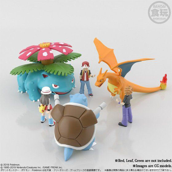 Load image into Gallery viewer, Bandai - Pokemon Scale World - Kanto Region Figures - Professor Oak, Charizard, Blastoise and Venusaur Set of 4
