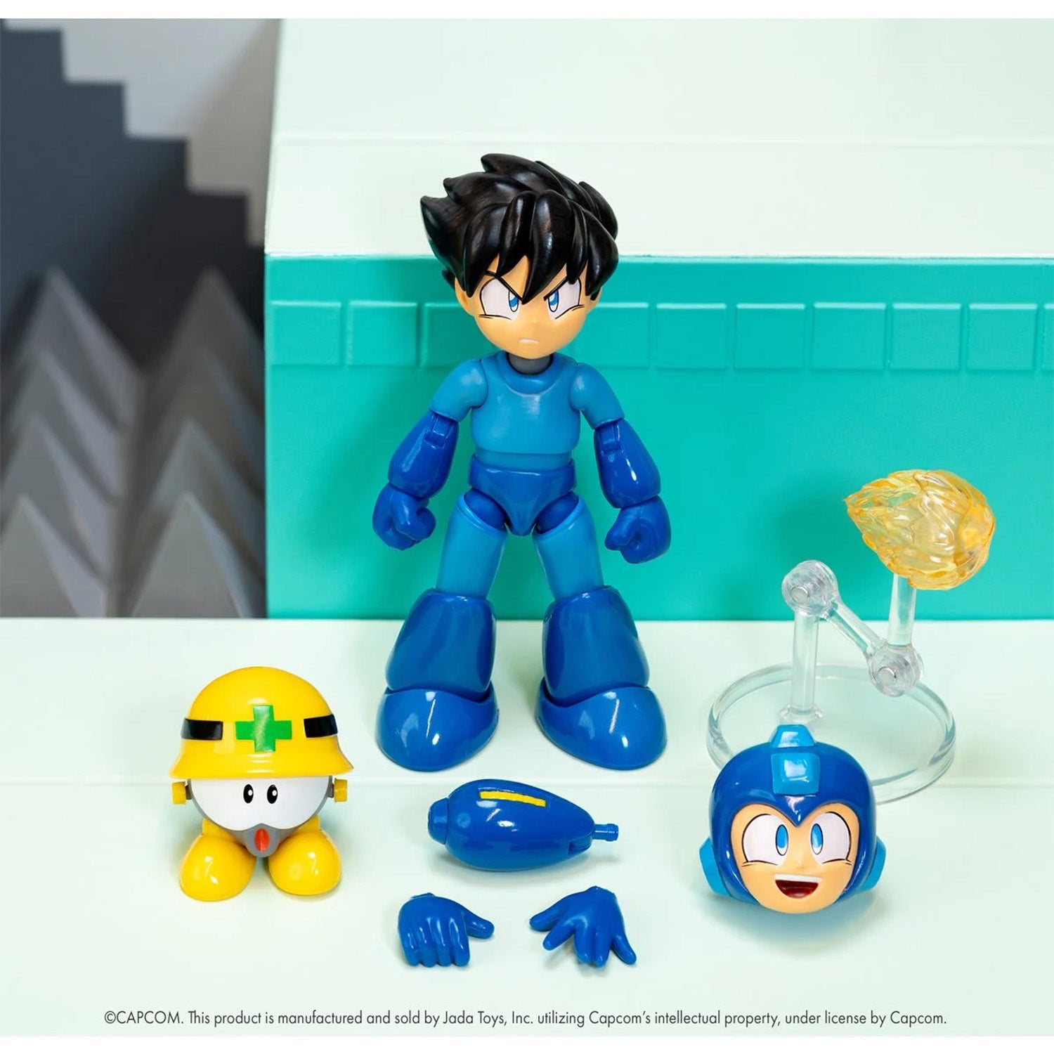 Jada Toys - Mega Man - Mega Man Deluxe 1/12 Scale – Ages Three and Up