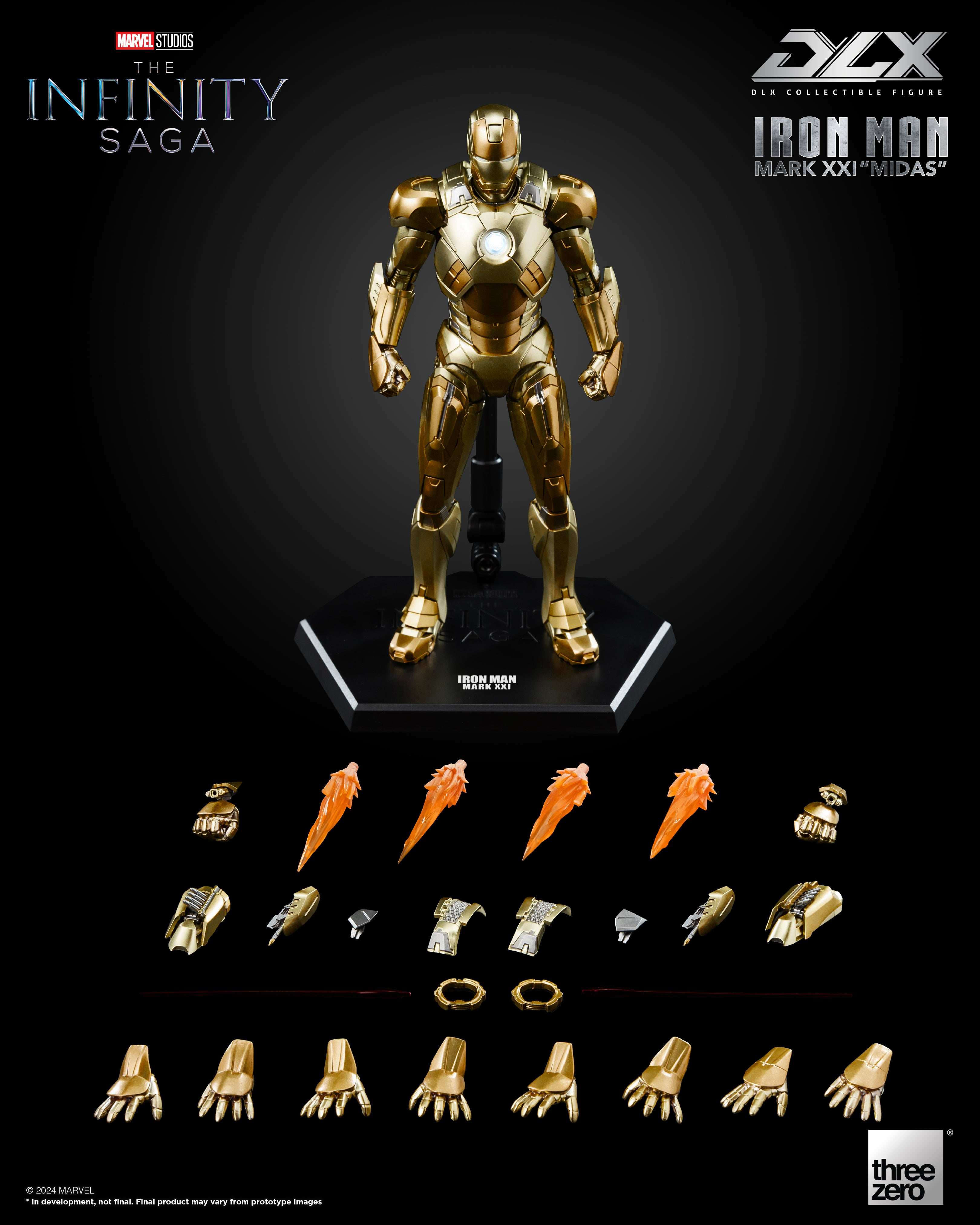 Threezero - 1/12 The Infinity Saga: DLX Iron Man Mark 21 Midas