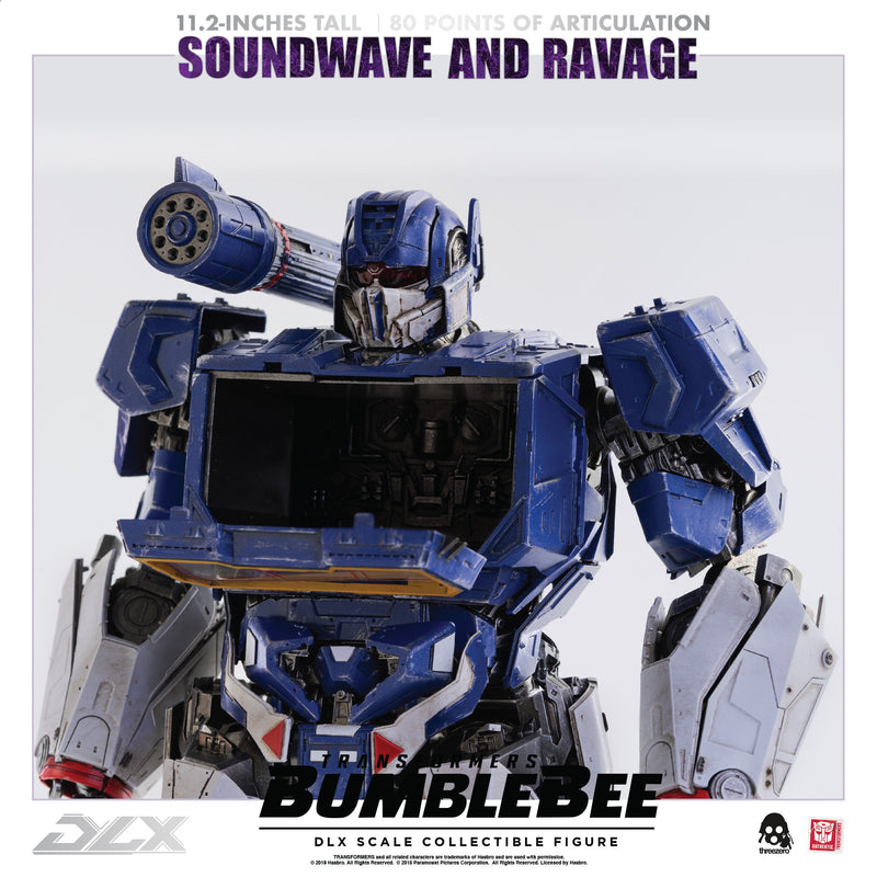 Load image into Gallery viewer, Threezero - Transformers - Bumblebee Movie - DLX Soundwave and Ravage (Reissue)