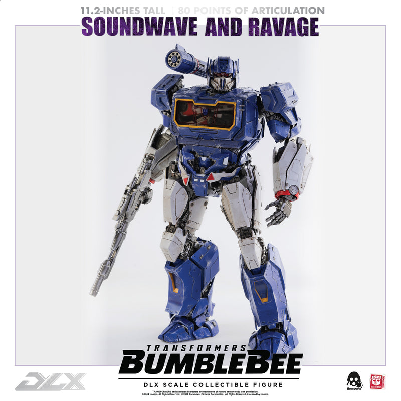 Load image into Gallery viewer, Threezero - Transformers - Bumblebee Movie - DLX Soundwave and Ravage (Reissue)