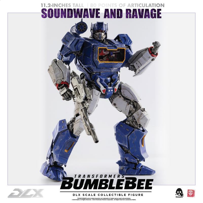 Load image into Gallery viewer, Threezero - Transformers - Bumblebee Movie - DLX Soundwave and Ravage (Reissue)