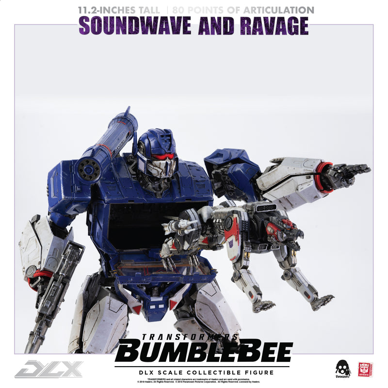 Load image into Gallery viewer, Threezero - Transformers - Bumblebee Movie - DLX Soundwave and Ravage (Reissue)