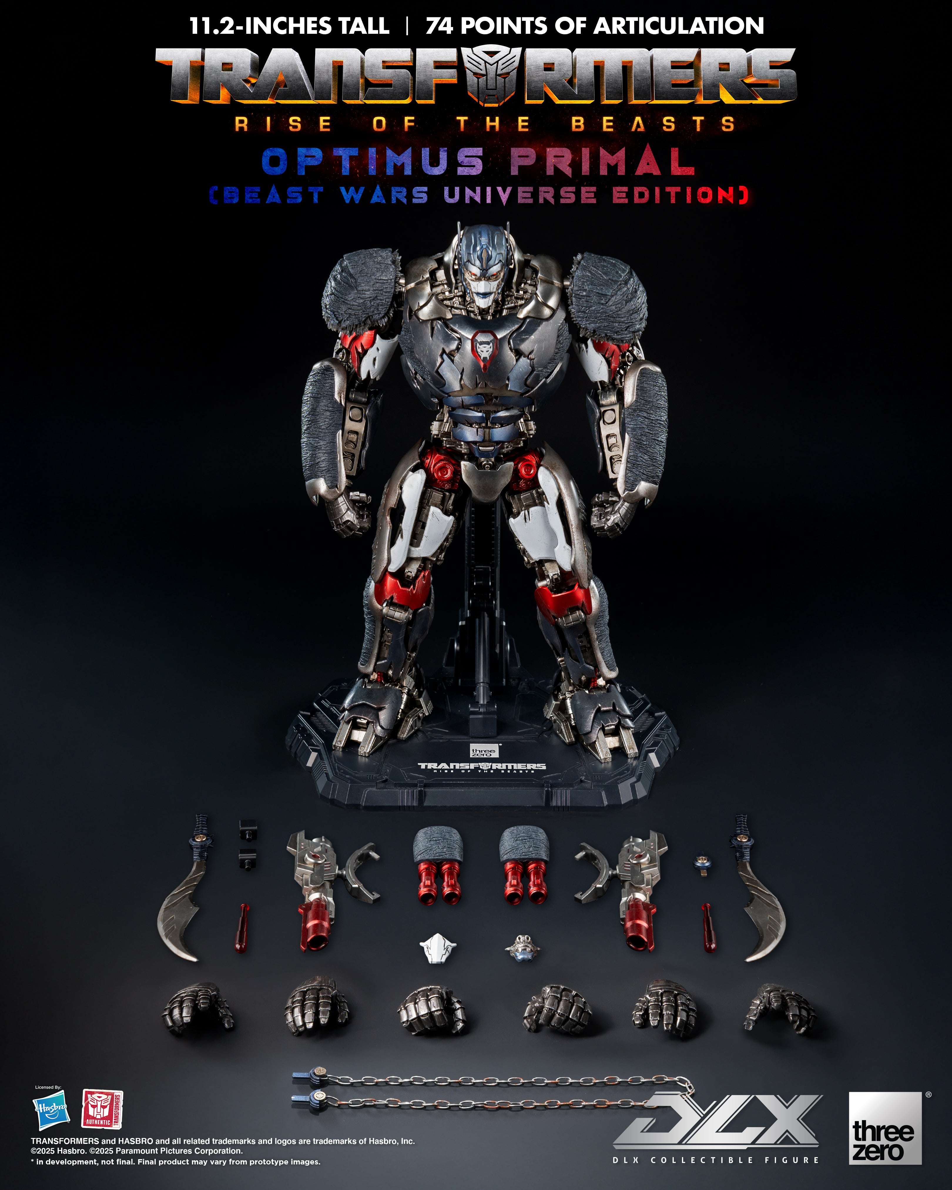赤*ク様 OPTIMUS PRIMAL dlx フィギュア 未開封　スリーゼロ Threezero - Transformers - Rise of Beasts - DLX Optimus Primal