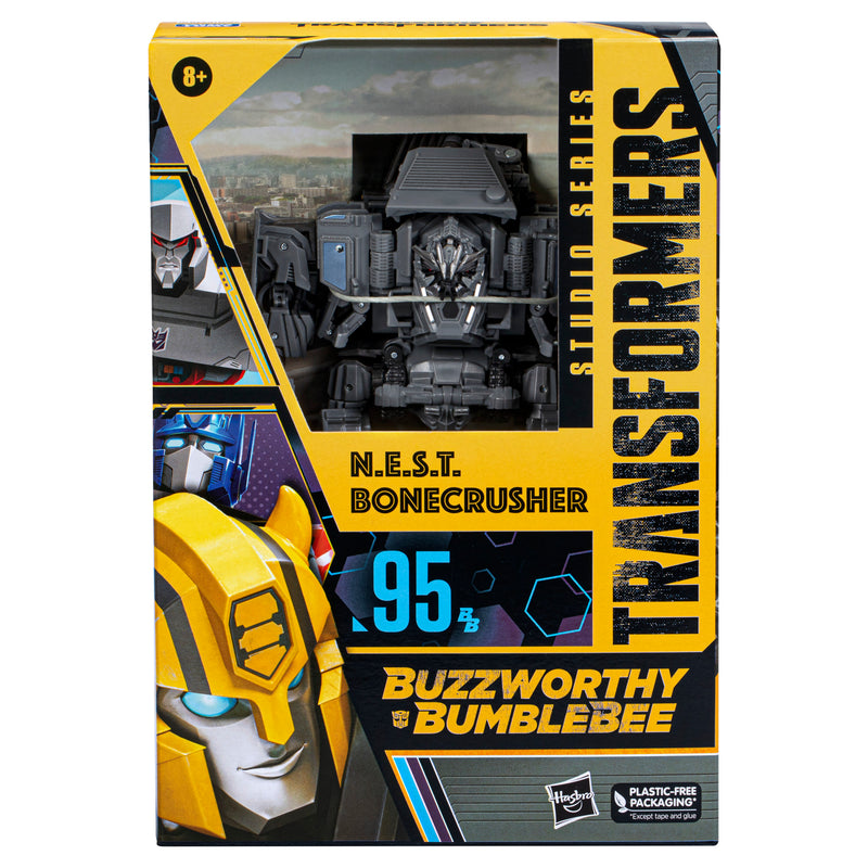 Load image into Gallery viewer, Transformers Generations Studio Series: Buzzworthy Bumblebee - Voyager N.E.S.T. Bonecrusher 95
