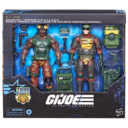 G.I. Joe Classified Series - Tiger Force Roadblock, Tripwire, & M.A.C.L.E.O.D.
