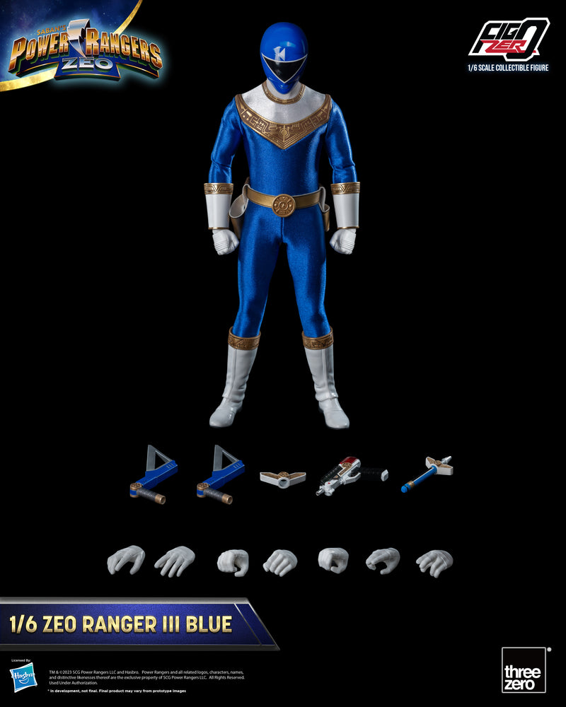 Load image into Gallery viewer, Threezero - FigZero Power Rangers Zeo - Zeo Ranger III Blue
