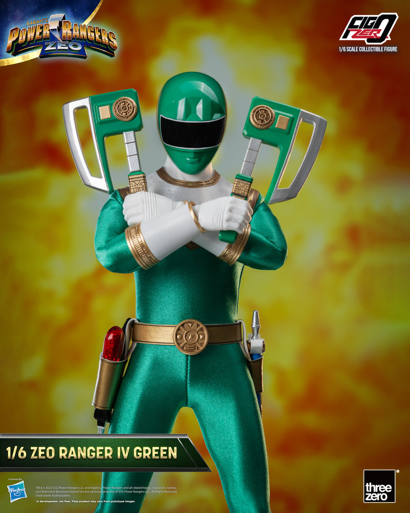 Load image into Gallery viewer, Threezero - FigZero Power Rangers Zeo - Zeo Ranger IV Green
