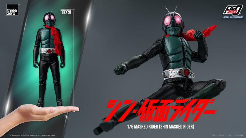 Load image into Gallery viewer, Threezero - FigZero Shin Masked Rider - Masked Rider