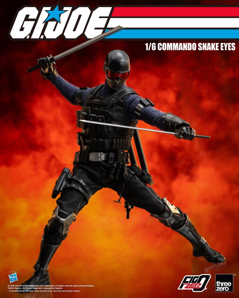 Load image into Gallery viewer, Threezero - FigZero G.I. Joe - Commando Snake Eyes

