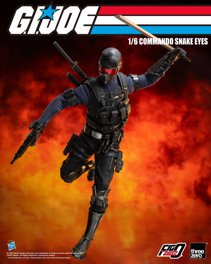 Load image into Gallery viewer, Threezero - FigZero G.I. Joe - Commando Snake Eyes
