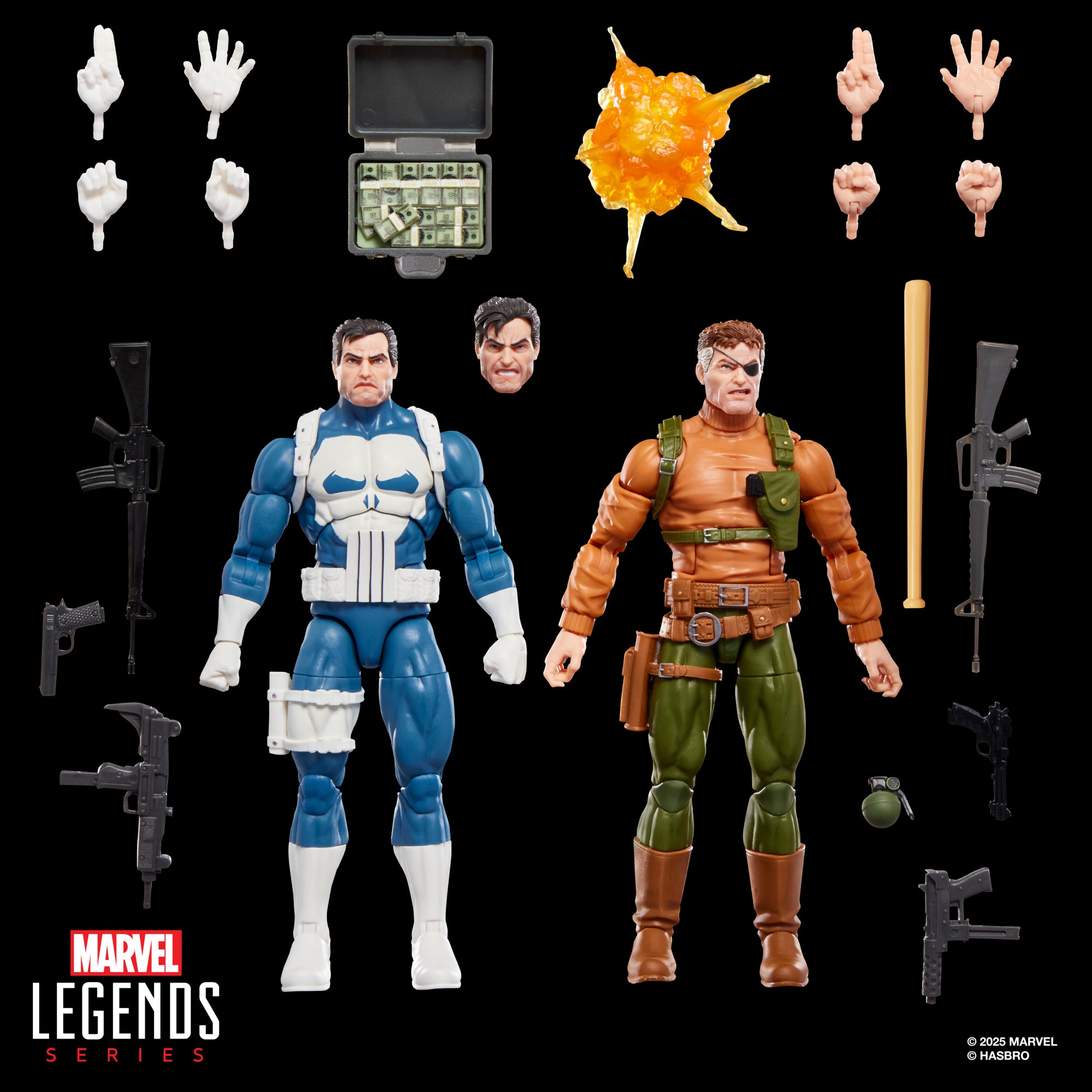 Marvel Legends - Gamerverse Punisher and Nick Fury – Ages Three and Up