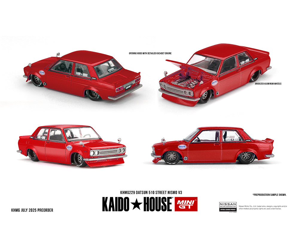 KAIDO★HOUSE DATSUN 510 STREET RACING V3 Kaido House - Kaido House x Mini GT - Datsun 510 Street