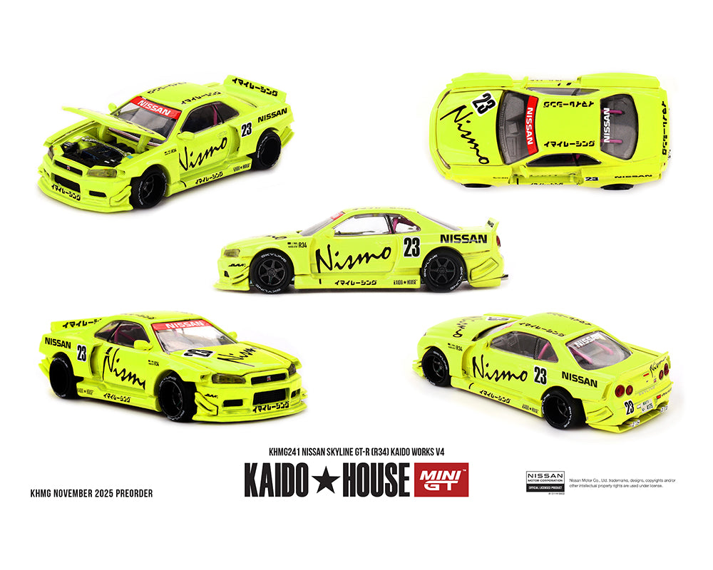 Kaido House - Kaido House x Mini GT - Nissan Skyline GT-R (R34