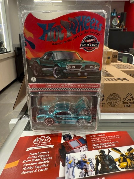 Hot wheels rlc exclusive '68 plymouth barracuda – Ages Three and Up