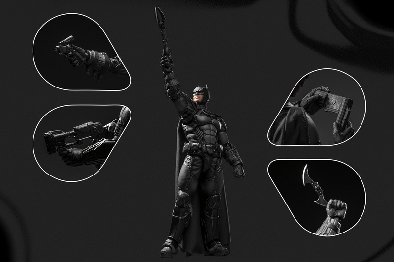Load image into Gallery viewer, INART - Batman: Arkham Origins - Batman 1/12 Scale Figure