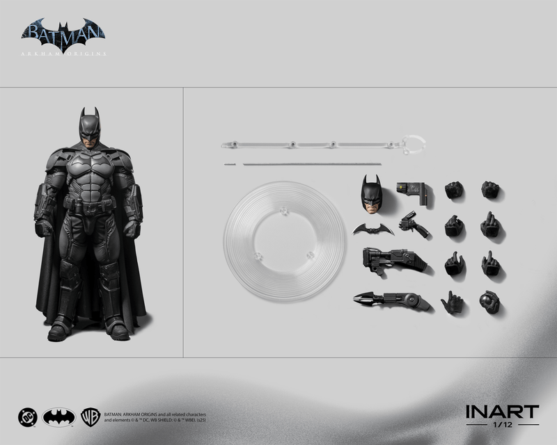 Load image into Gallery viewer, INART - Batman: Arkham Origins - Batman 1/12 Scale Figure