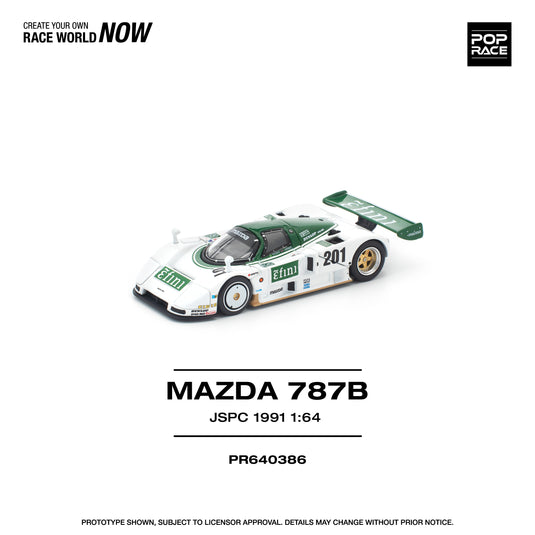 Pop Race - Mazda 787B (JSPC 1991) 1/64 Scale Diecast Model Car
