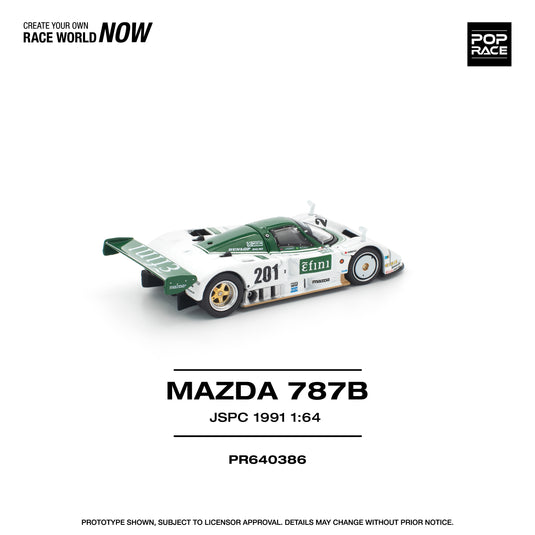 Pop Race - Mazda 787B (JSPC 1991) 1/64 Scale Diecast Model Car