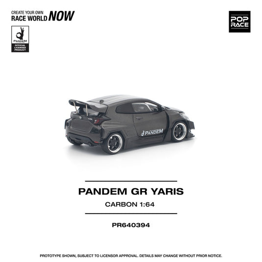 Pop Race - Pandem GR Yaris (Carbon) 1/64 Scale Diecast Model Car