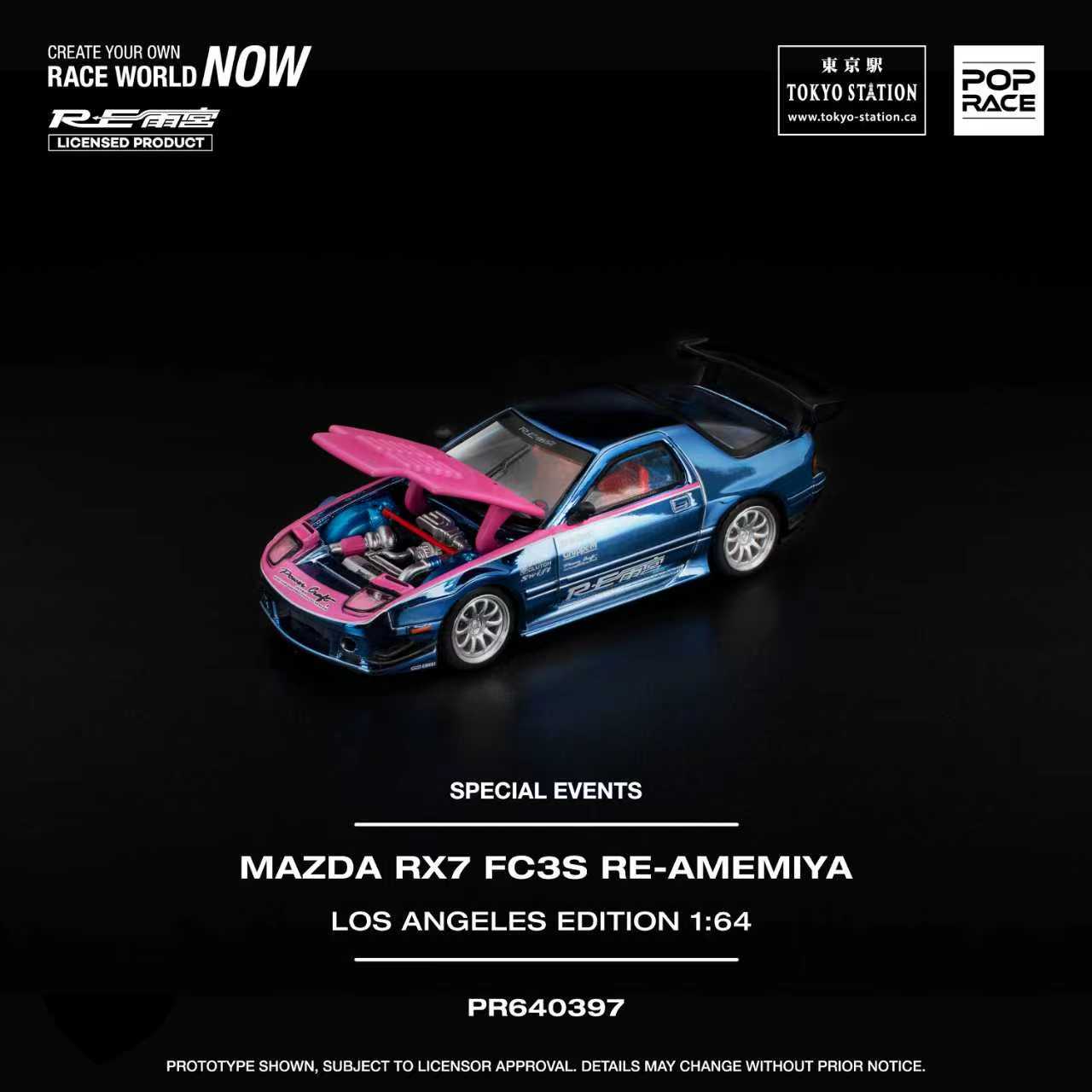 Pop Race - Mazda RX7 FC3S Re-Amemiya (Los Angeles Edition) 1/64
