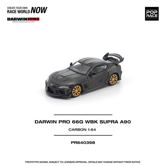 Pop Race - Darwin Pro 66G WBK Supra A90 (Carbon Edition) 1/64 Scale Diecast Model Car