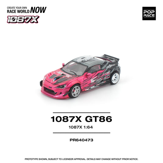 Pop Race - 1087X GT86 1/64 Scale Diecast Model Car