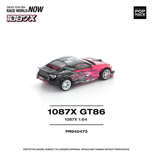 Pop Race - 1087X GT86 1/64 Scale Diecast Model Car