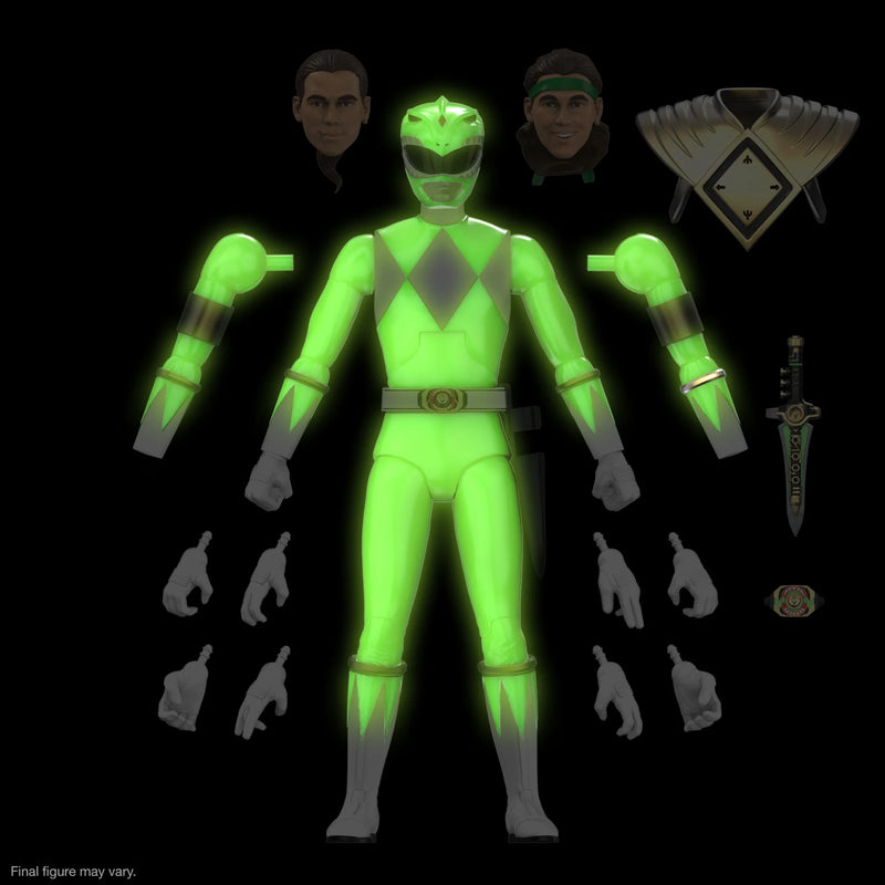 Load image into Gallery viewer, Super 7 - Mighty Morphin Power Rangers Ultimates - Green Ranger (Glow)
