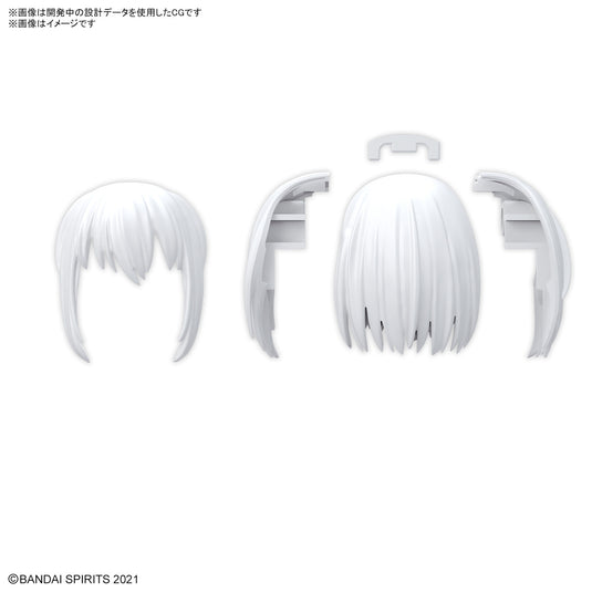 30 Minutes Sisters - Option Hairstyle Parts Vol. 10: Medium Hair 3 (White 1)