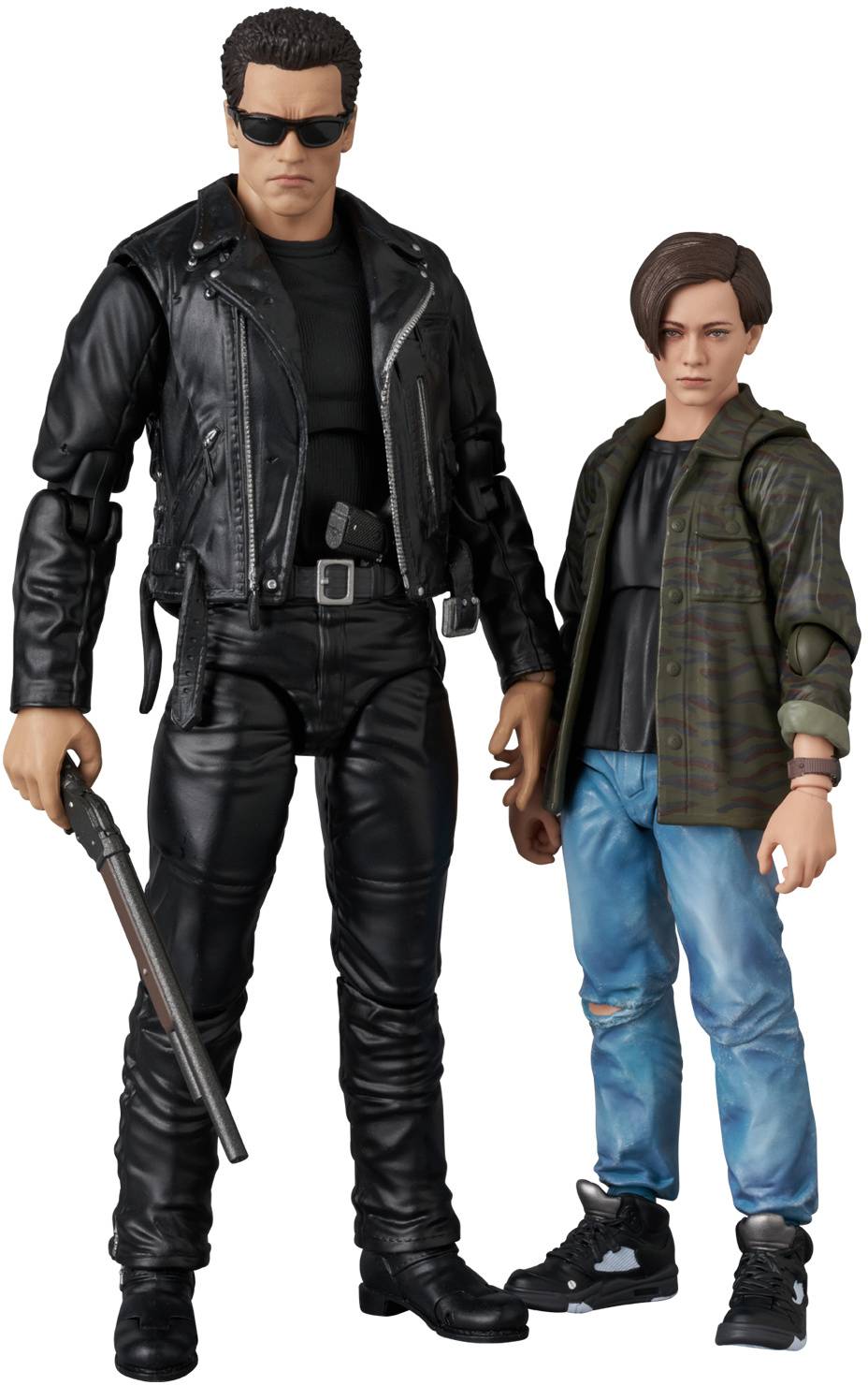 MAFEX Terminator 2: Judgement Day - T-800 (T2 Version) and John