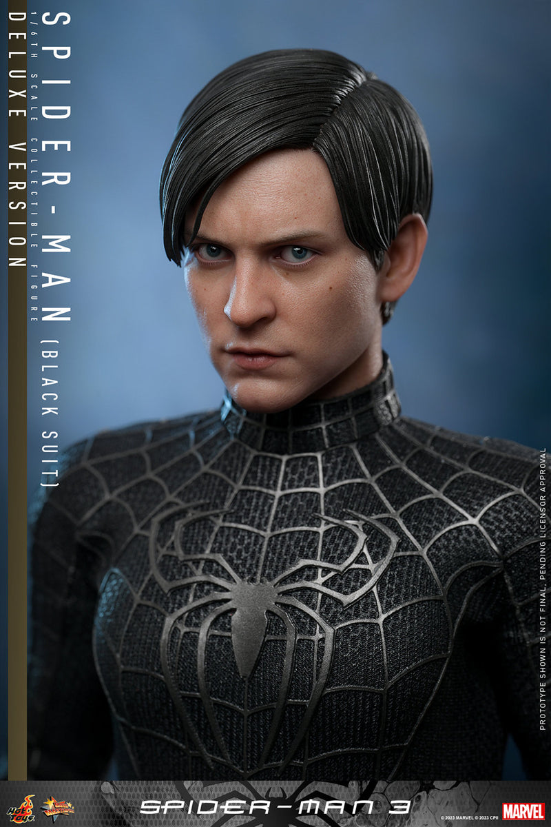 Load image into Gallery viewer, Hot Toys - Spider-Man 3: Spider-Man (Black Suit) (Deluxe Version)
