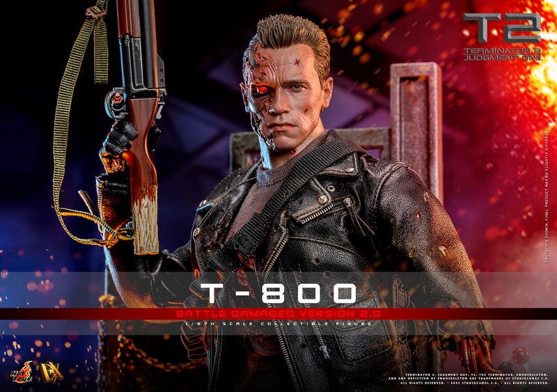 Load image into Gallery viewer, Hot Toys - Terminator 2 Judgement Day - T-800 (Battle Damaged Version 2.0)