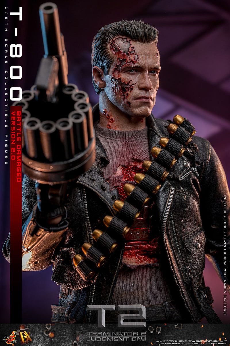 Load image into Gallery viewer, Hot Toys - Terminator 2 Judgement Day - T-800 (Battle Damaged Version 2.0)