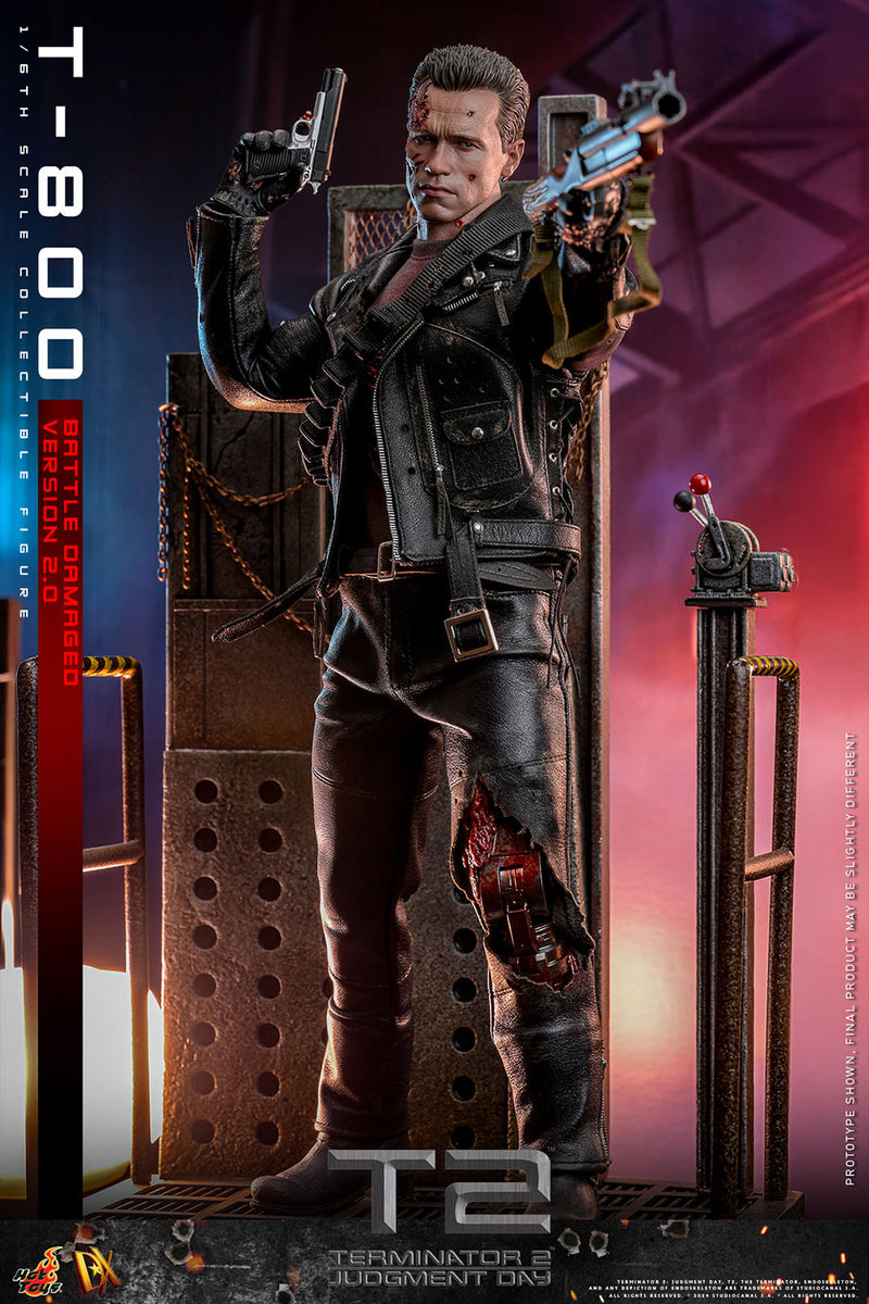 Load image into Gallery viewer, Hot Toys - Terminator 2 Judgement Day - T-800 (Battle Damaged Version 2.0)