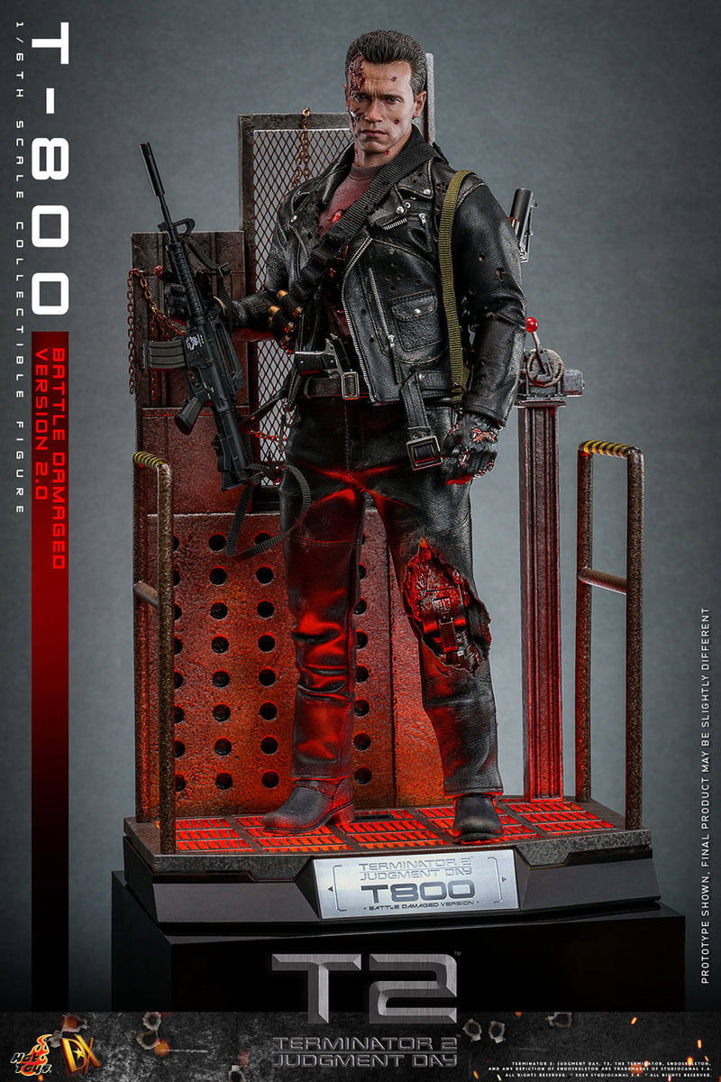 Load image into Gallery viewer, Hot Toys - Terminator 2 Judgement Day - T-800 (Battle Damaged Version 2.0)