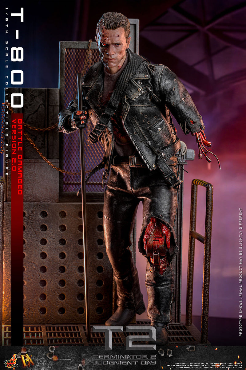 Load image into Gallery viewer, Hot Toys - Terminator 2 Judgement Day - T-800 (Battle Damaged Version 2.0)