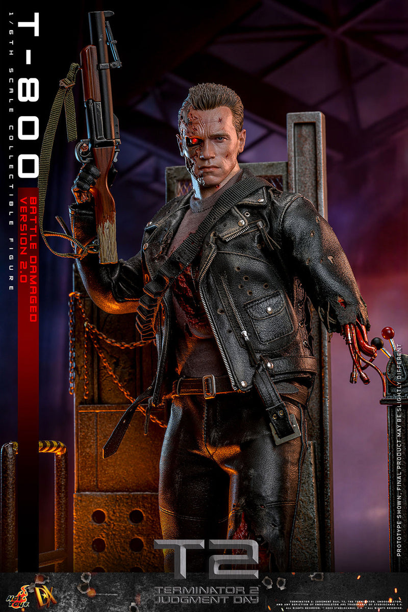 Load image into Gallery viewer, Hot Toys - Terminator 2 Judgement Day - T-800 (Battle Damaged Version 2.0)