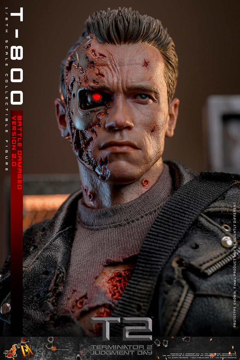 Load image into Gallery viewer, Hot Toys - Terminator 2 Judgement Day - T-800 (Battle Damaged Version 2.0)