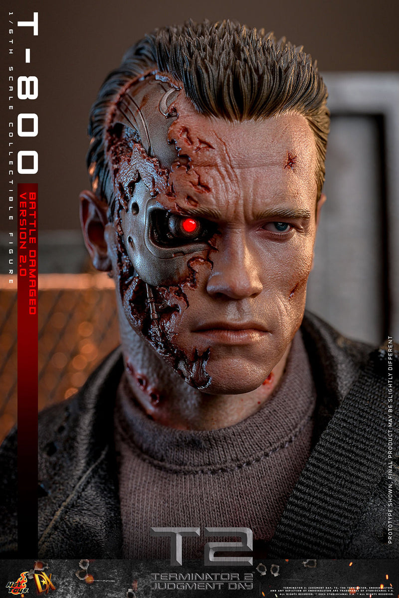 Load image into Gallery viewer, Hot Toys - Terminator 2 Judgement Day - T-800 (Battle Damaged Version 2.0)