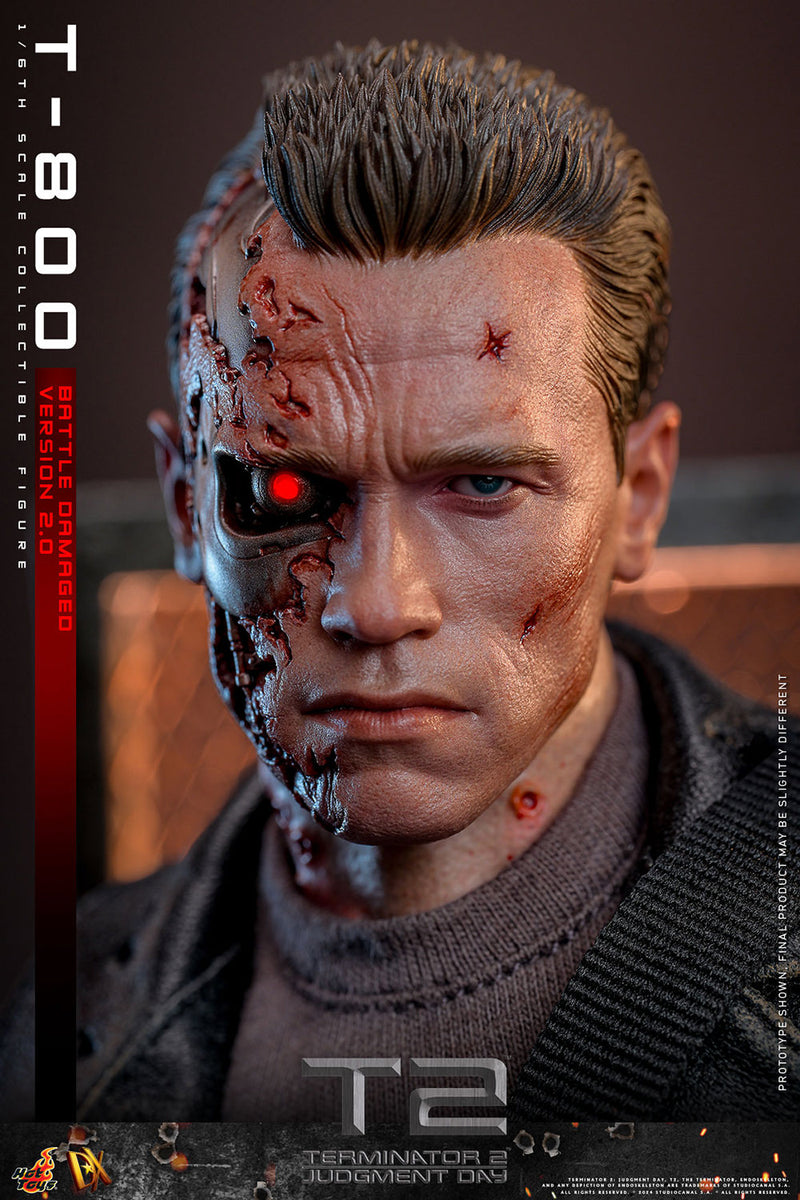 Load image into Gallery viewer, Hot Toys - Terminator 2 Judgement Day - T-800 (Battle Damaged Version 2.0)