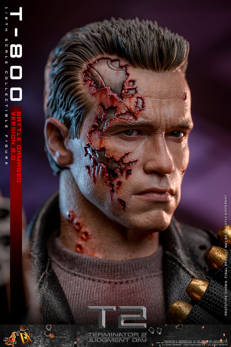 Load image into Gallery viewer, Hot Toys - Terminator 2 Judgement Day - T-800 (Battle Damaged Version 2.0)