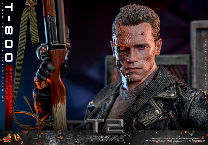 Load image into Gallery viewer, Hot Toys - Terminator 2 Judgement Day - T-800 (Battle Damaged Version 2.0)