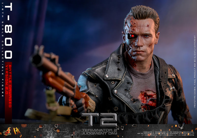 Load image into Gallery viewer, Hot Toys - Terminator 2 Judgement Day - T-800 (Battle Damaged Version 2.0)